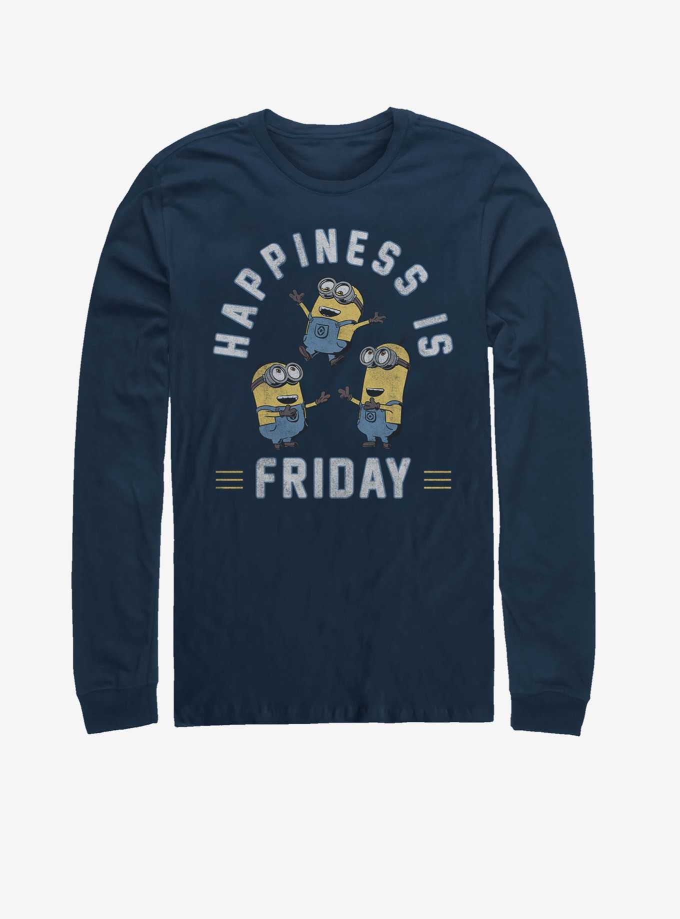 Universal Minion Happiness Is Friday Long-Sleeve T-Shirt, , hi-res