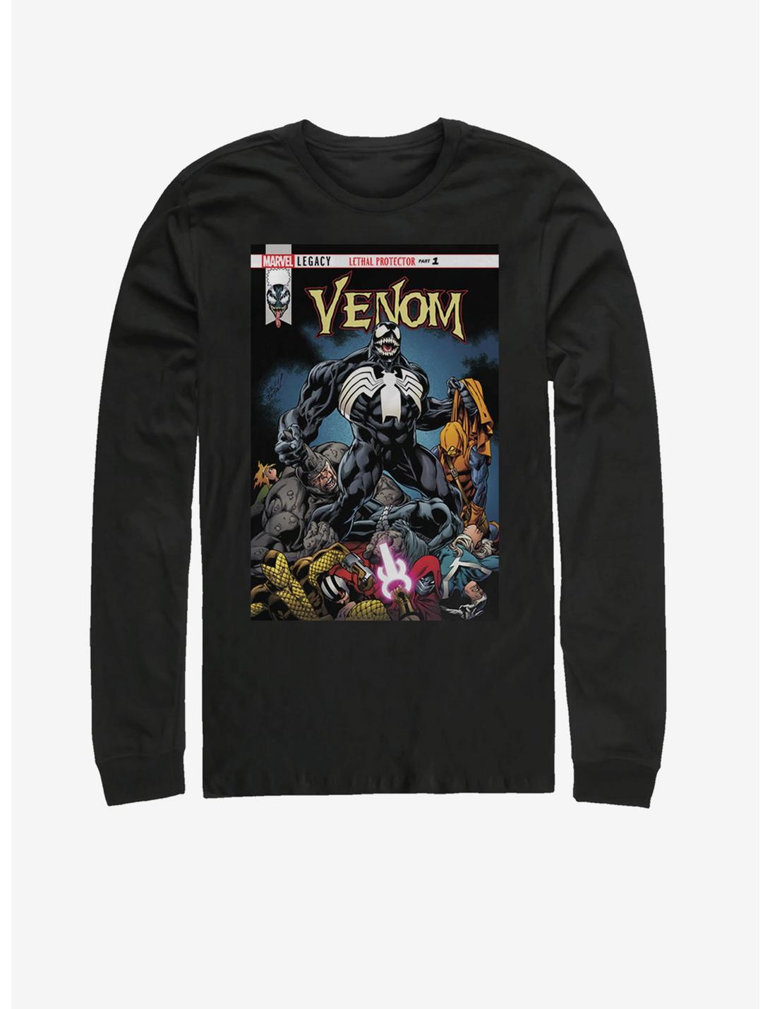 Marvel Venom Venomized Cover Long-Sleeve T-Shirt, BLACK, hi-res
