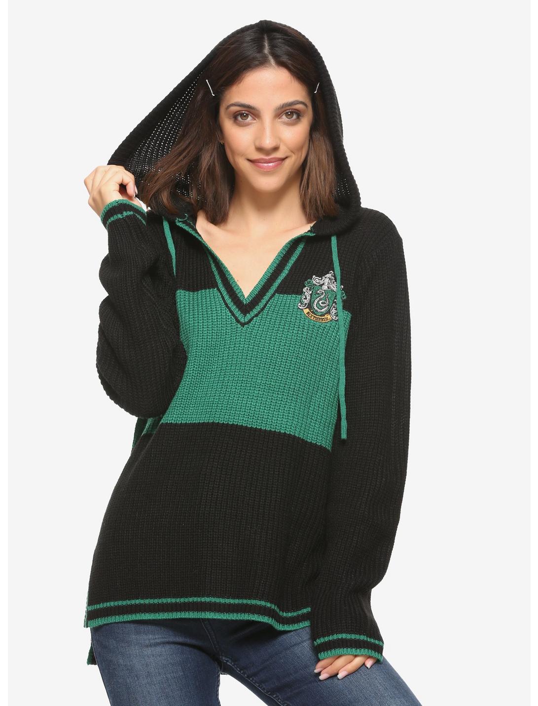 Harry Potter Slytherin Girls Hooded Sweater, GREEN, hi-res