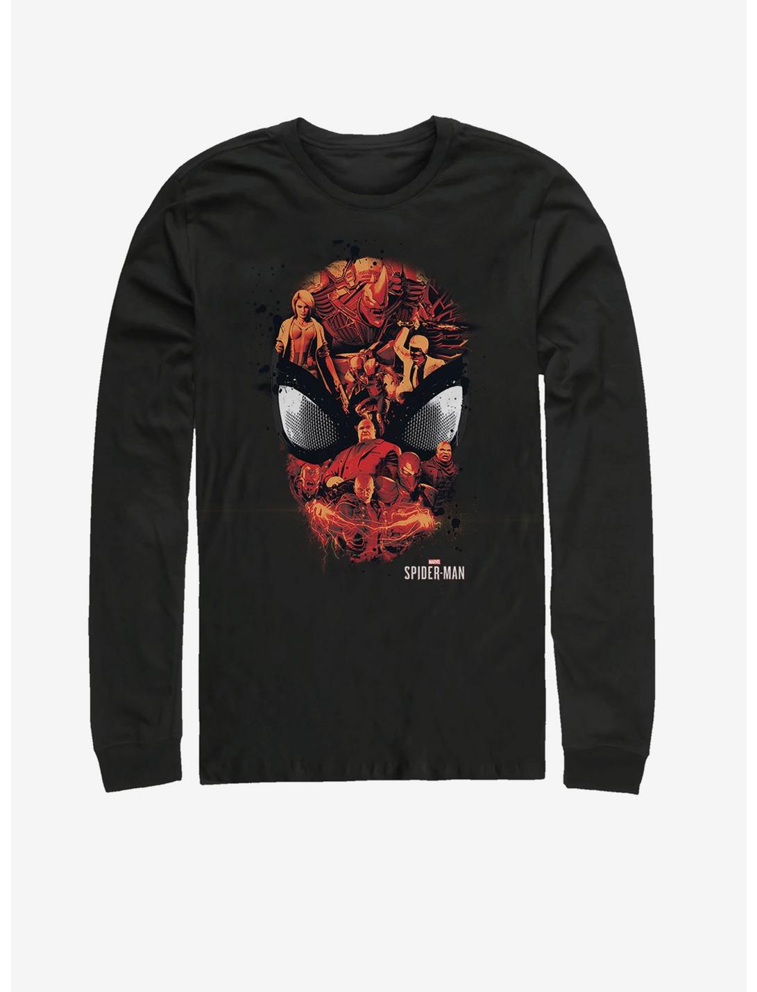 Marvel Spider-Man Spider Villains Long-Sleeve T-Shirt, BLACK, hi-res