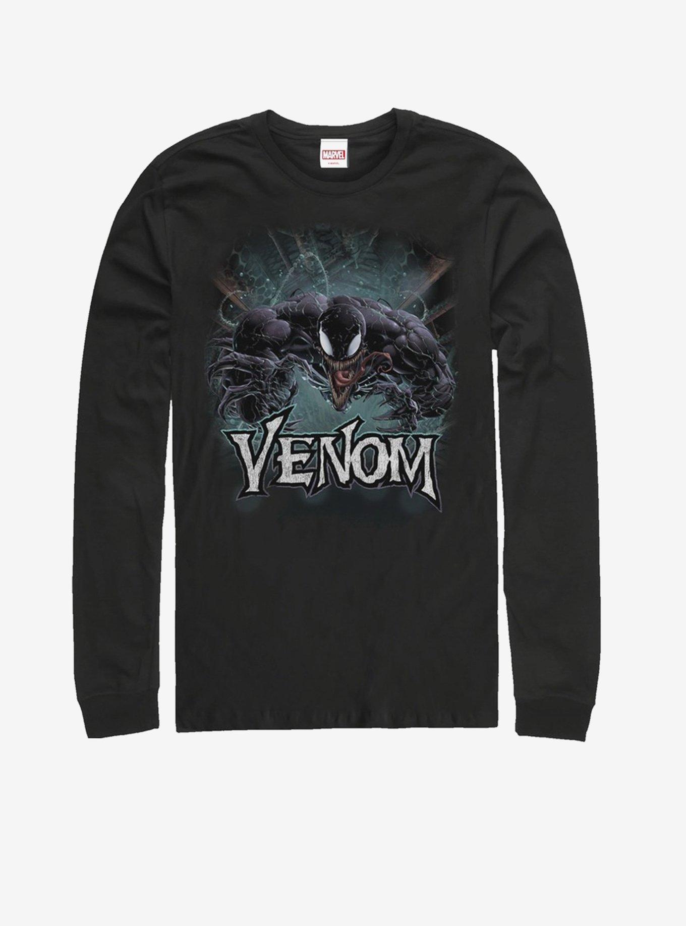 Marvel Venom Venom Jumps Long-Sleeve T-Shirt, BLACK, hi-res