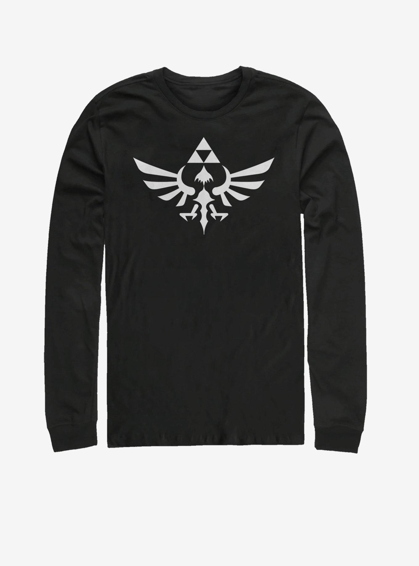 Legend of Zelda Triumphant Triforce Long-Sleeve T-Shirt, BLACK, hi-res