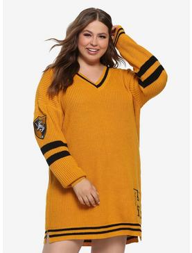 Plus Size Harry Potter Hufflepuff Sweater Dress Plus Size, , hi-res