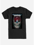 Chilling Adventures of Sabrina Skull Poster T-Shirt, BLACK, hi-res
