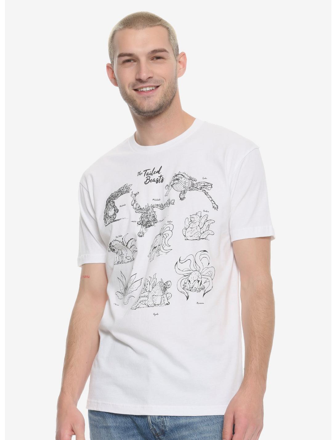 Naruto Tailed Beast Index T-Shirt, WHITE, hi-res