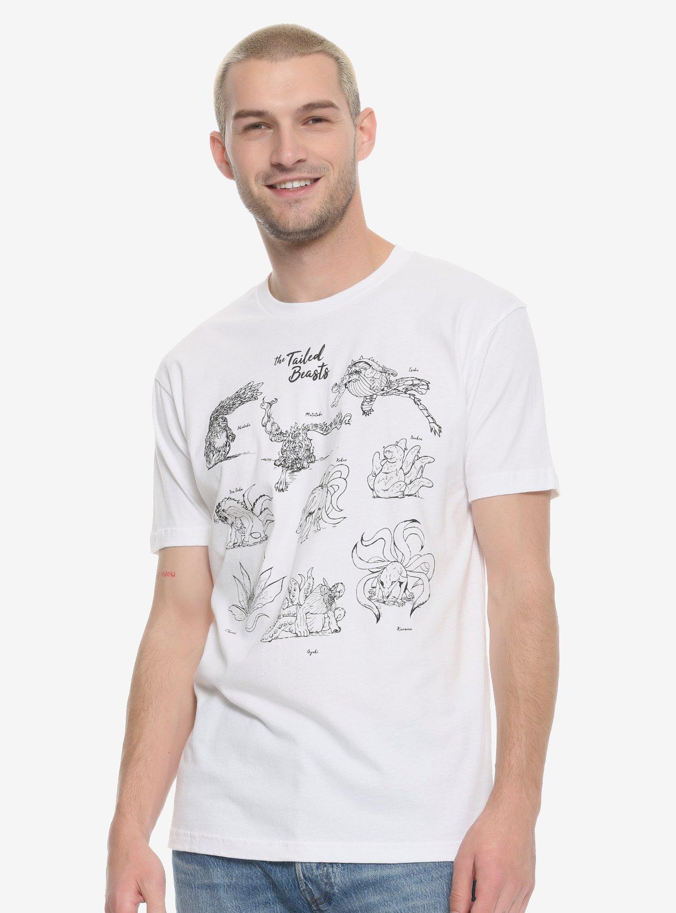 Naruto Tailed Beast Index T-Shirt, WHITE, hi-res