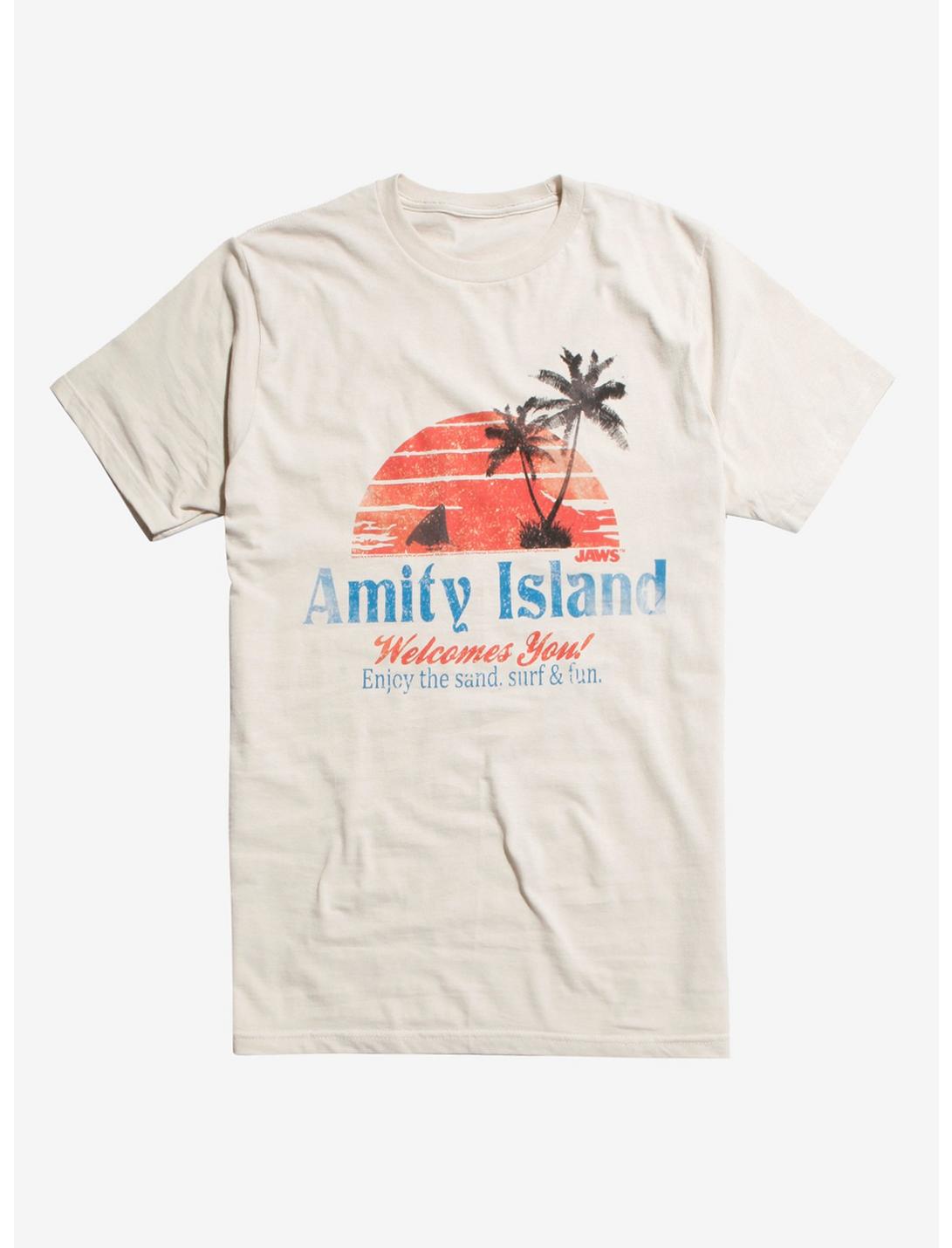 Jaws Amity Island Vintage Style Tourist T-Shirt, MULTI, hi-res