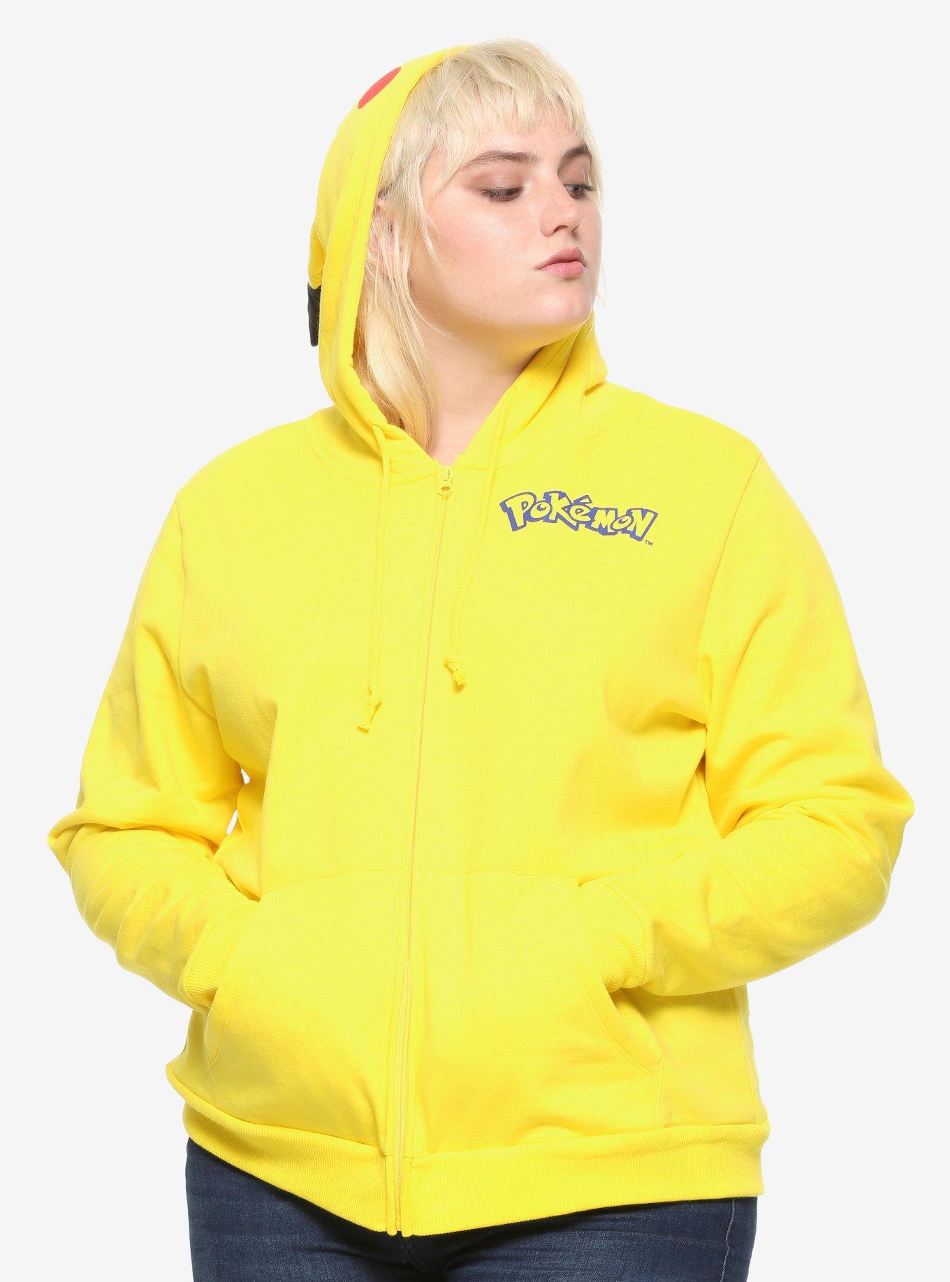 Yellow Hoodie, Hooded Sweatshirt, Pocket Sweatshirt, Plus Size