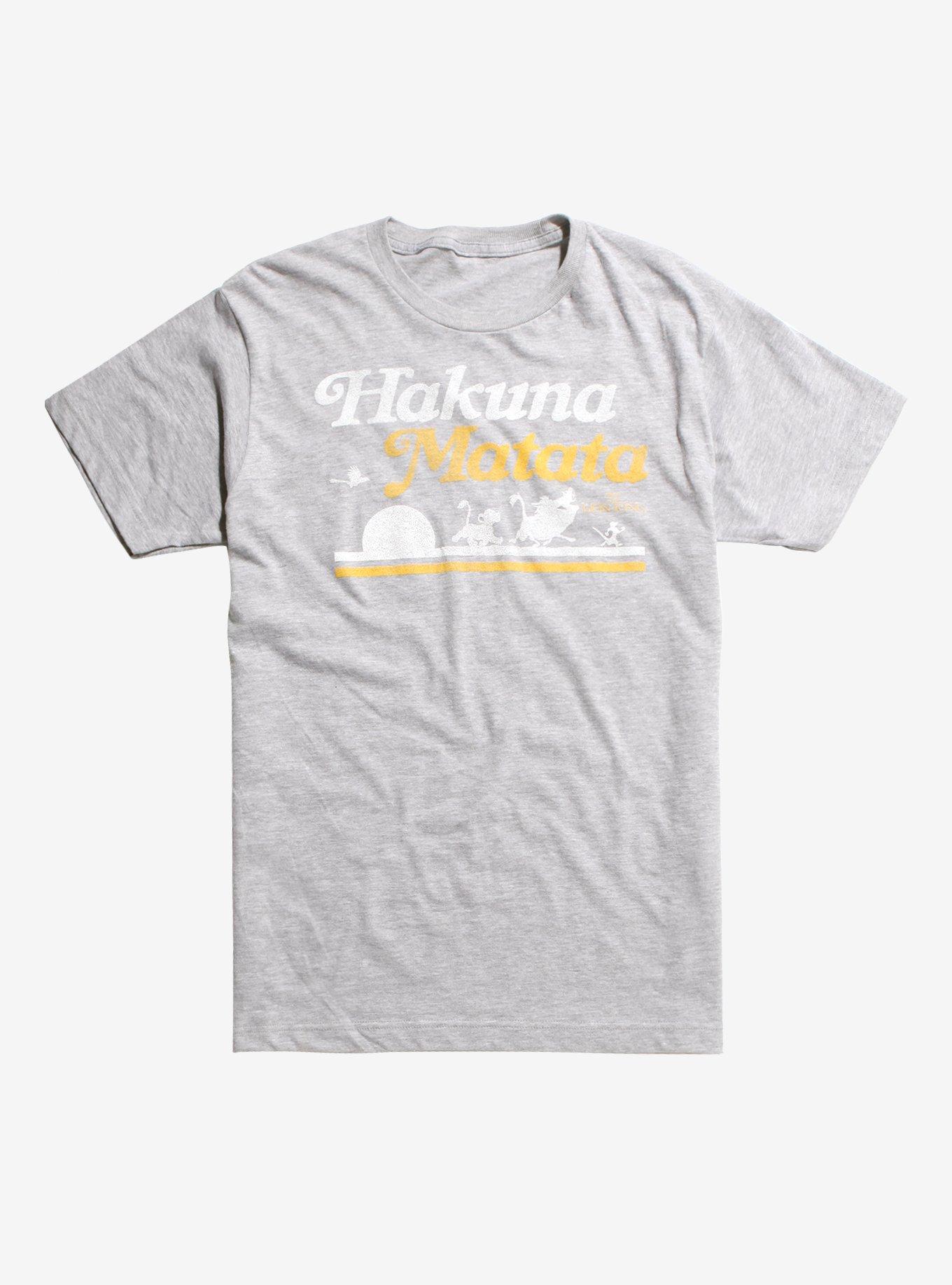 Disney The Lion King Hakuna Matata Silhouette T-Shirt, HEATHER GREY, hi-res