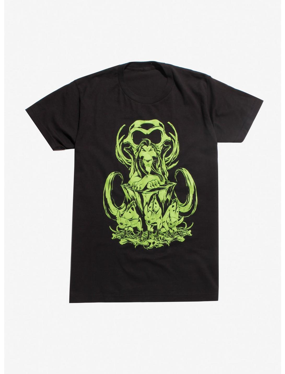 Disney The Lion King Green Scar & Bones T-Shirt, GREEN, hi-res