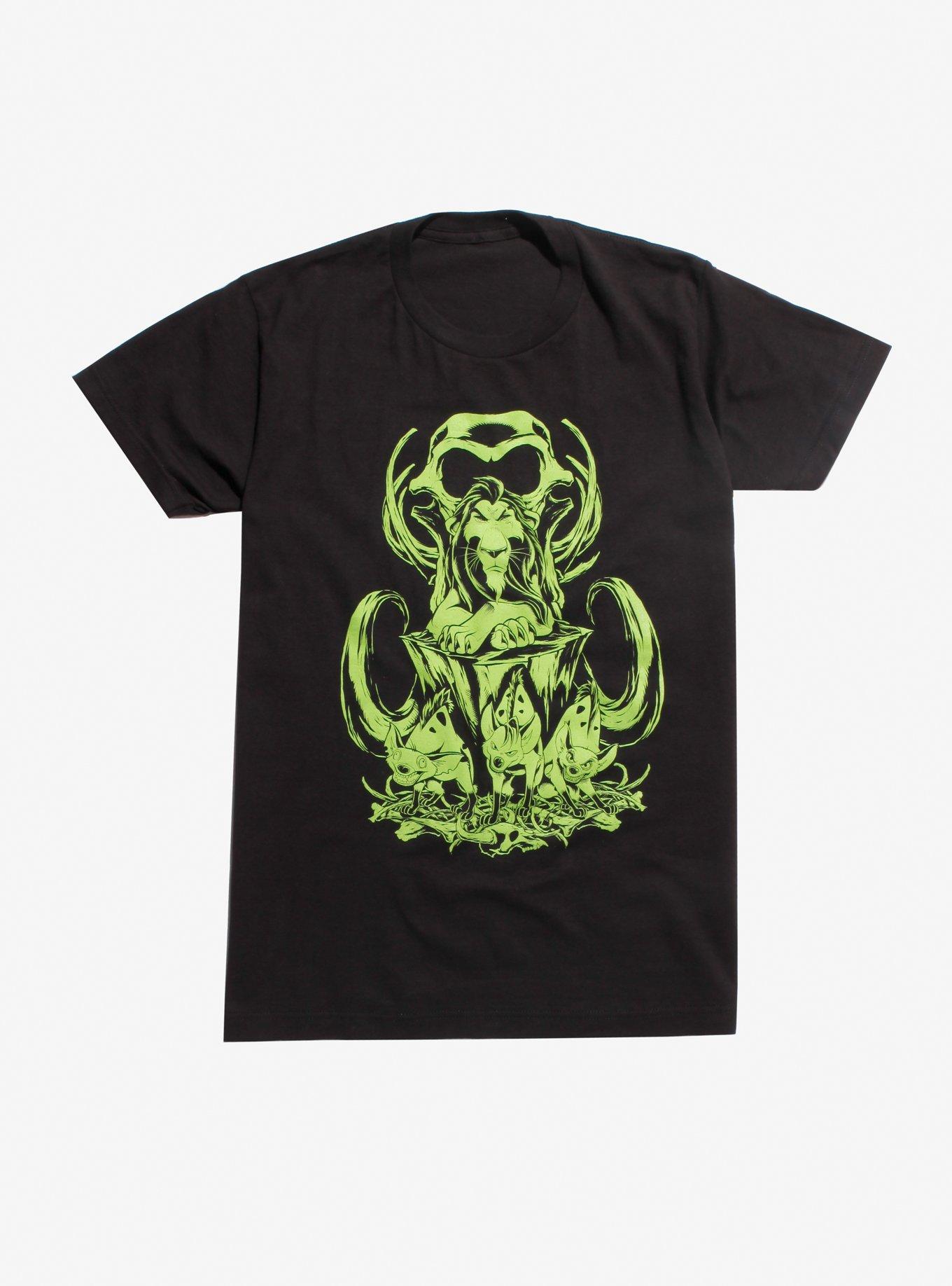 Disney The Lion King Green Scar & Bones T-Shirt, GREEN, hi-res