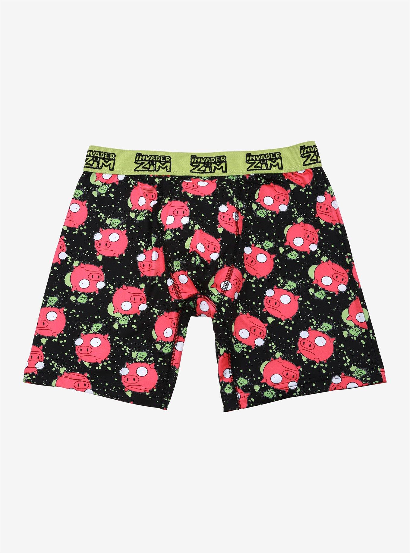 Invader Zim GIR Pig Boxer Briefs, PINK, hi-res