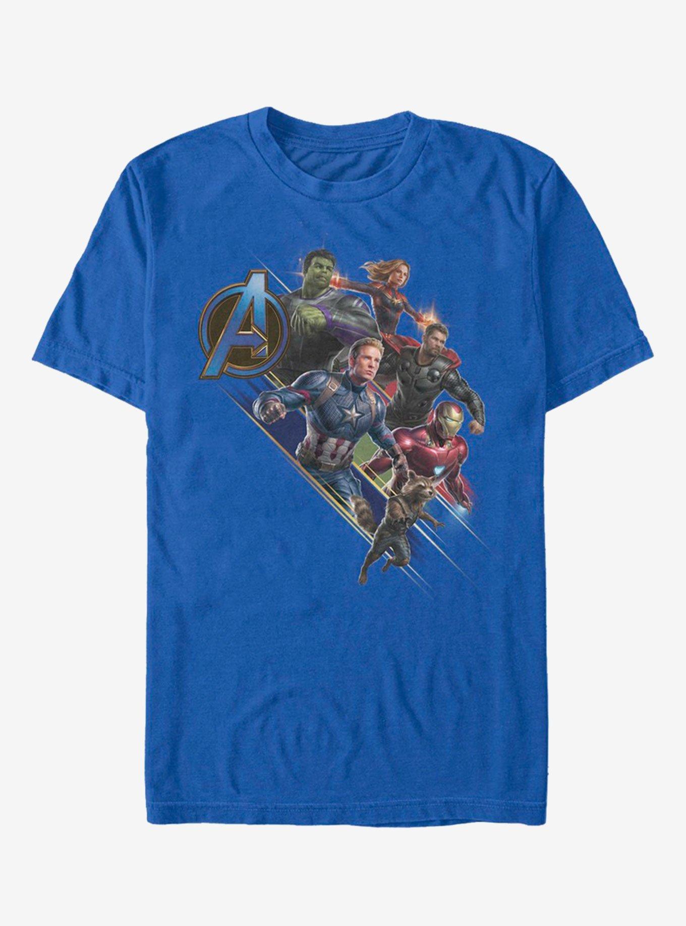 Marvel Avengers Endgame Angled Shot T-Shirt, ROYAL, hi-res
