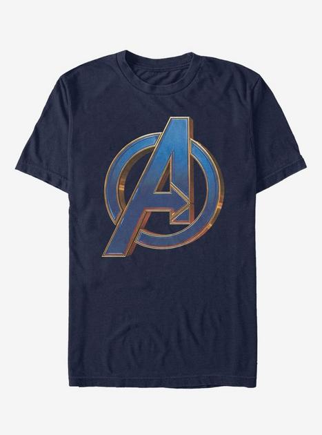 Marvel Avengers Endgame Blue Logo T-Shirt - BLUE | BoxLunch