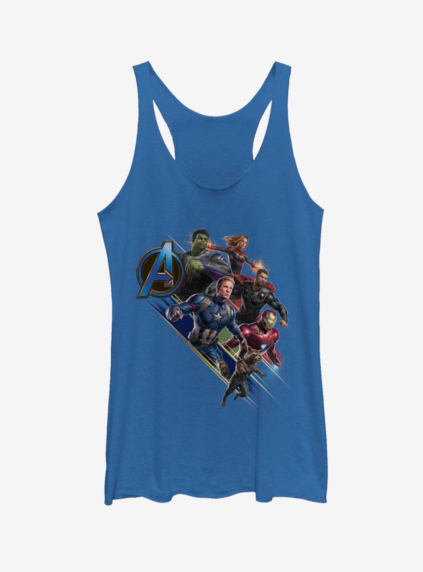 Marvel Avengers Endgame Angled Shot Womens Tank, ROY HTR, hi-res