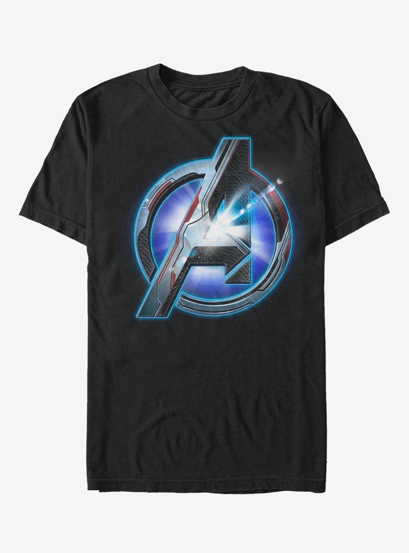 Marvel Avengers Endgame Tech Logo T-Shirt, BLACK, hi-res