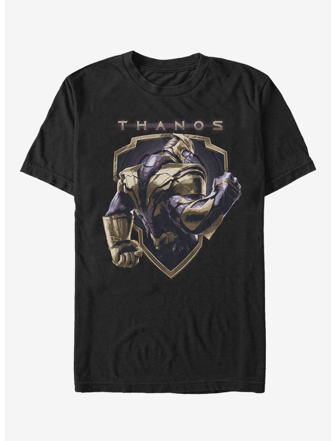Marvel Avengers Endgame Thanos Shield T-Shirt, BLACK, hi-res