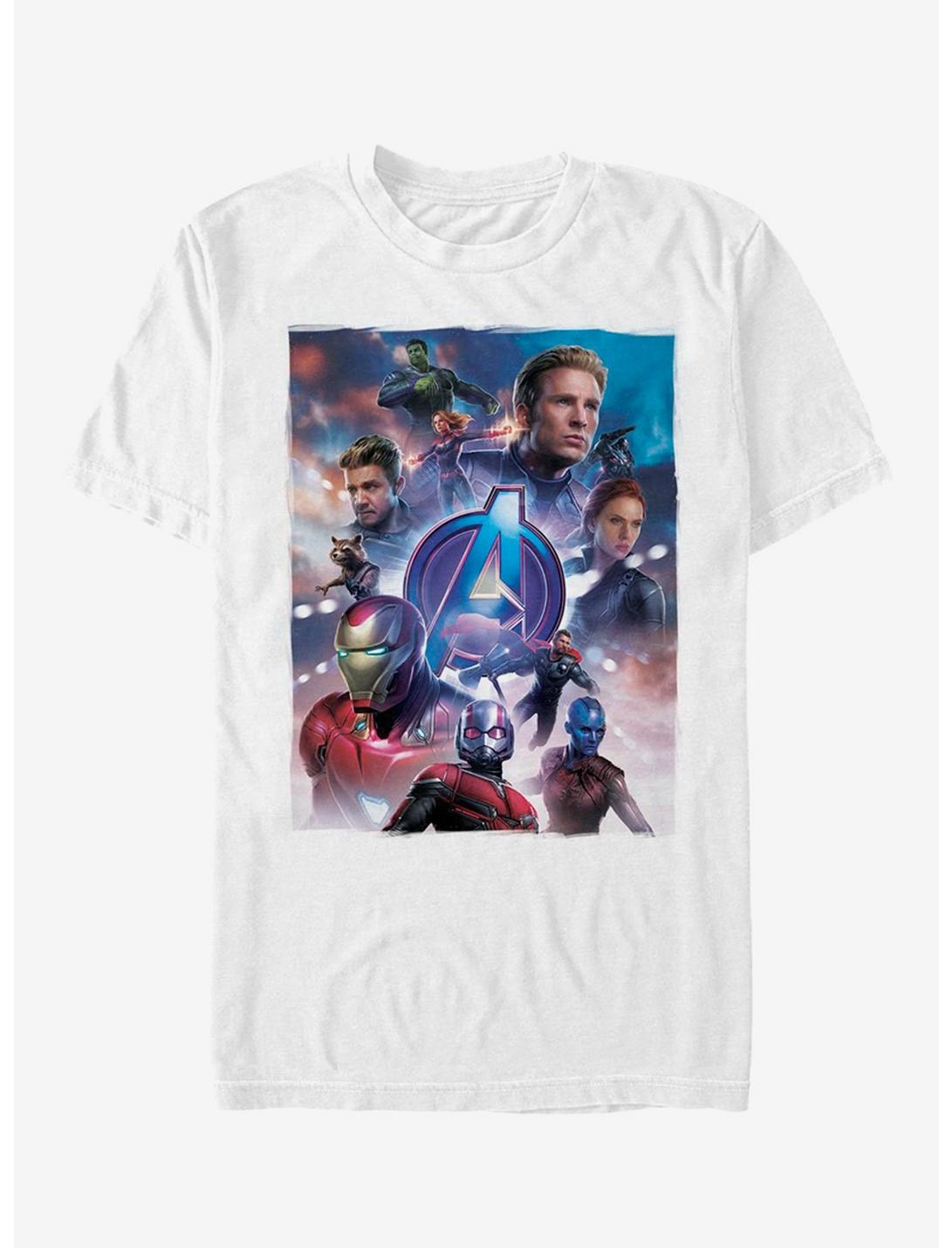 Marvel Avengers: Endgame Basic Poster White T-Shirt, WHITE, hi-res
