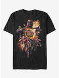 Marvel Avengers: Endgame Planet Explosion T-Shirt, BLACK, hi-res