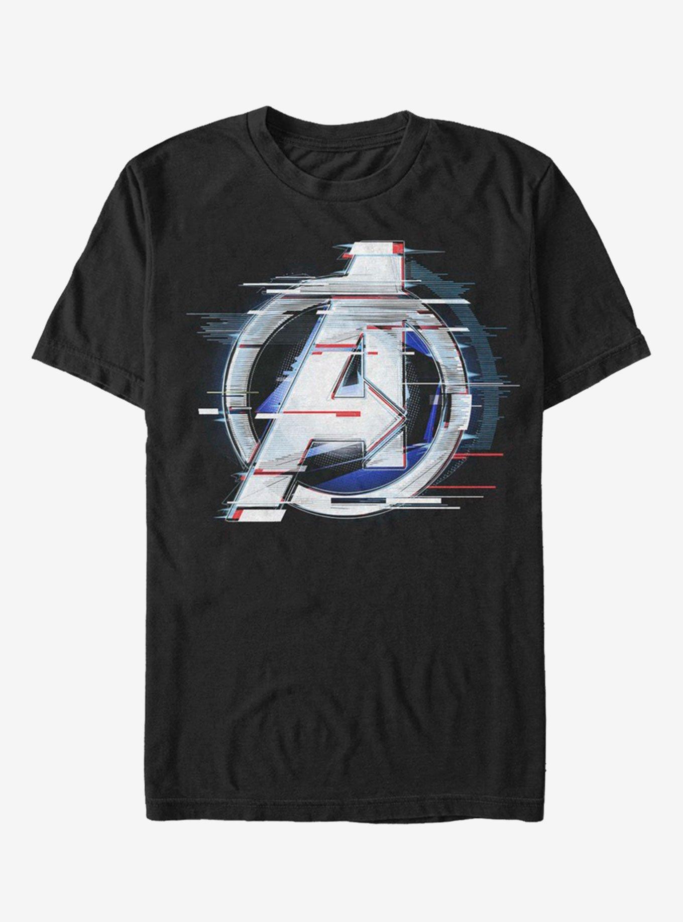 Marvel Avengers Endgame White Flares T-Shirt, BLACK, hi-res