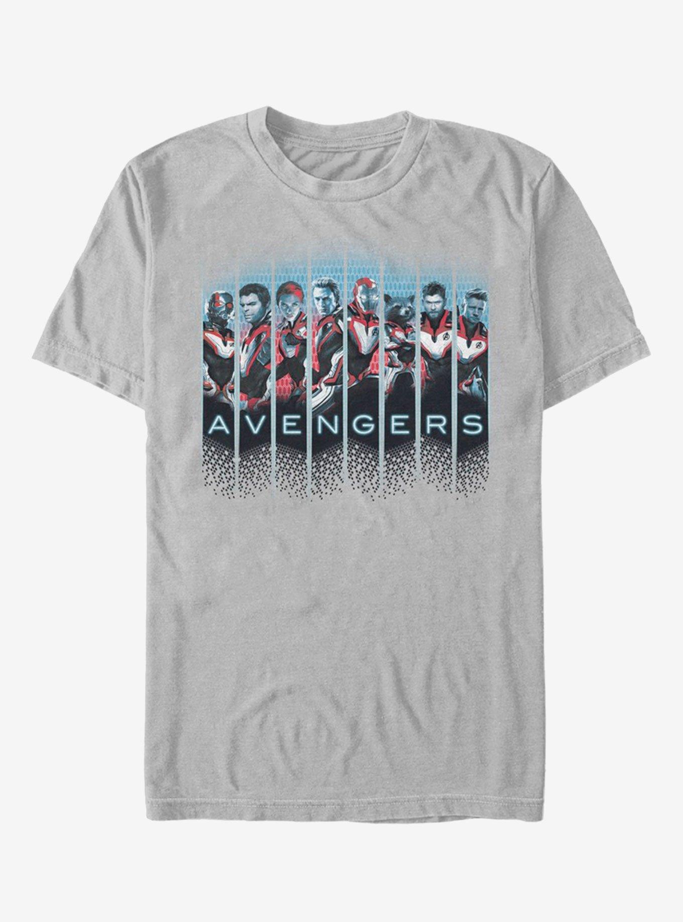 Marvel Avengers: Endgame Grid Panel Cardinal T-Shirt