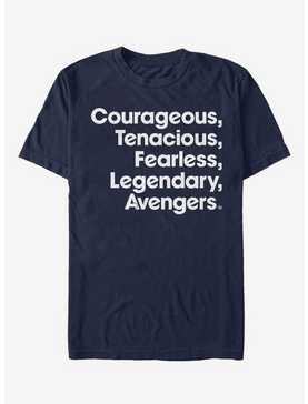Marvel Avengers: Endgame Name List Navy Blue T-Shirt, , hi-res