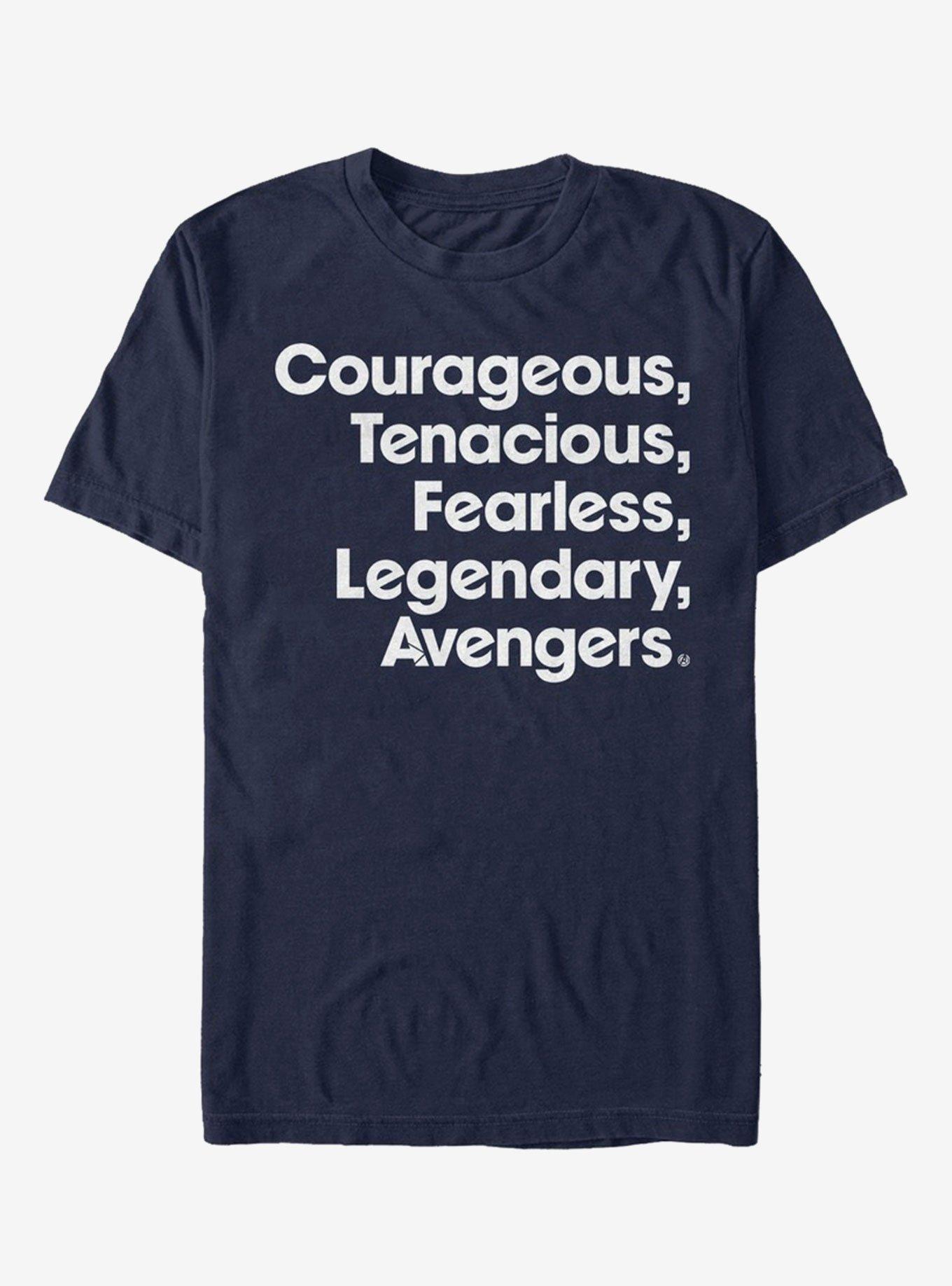 Marvel Avengers: Endgame Name List Navy Blue T-Shirt, NAVY, hi-res