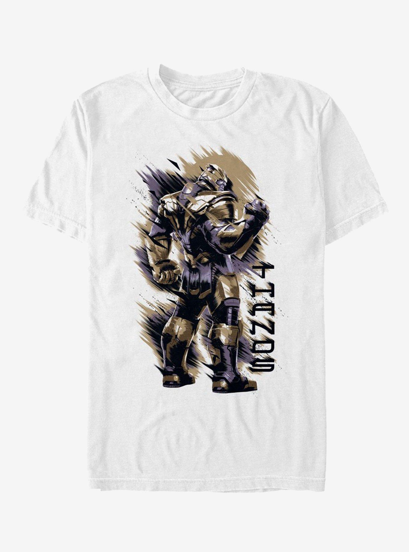 Marvel Avengers: Endgame Thanos Shoulder T-Shirt, WHITE, hi-res