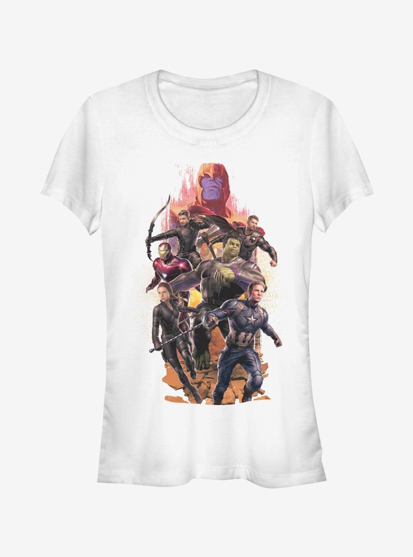 Marvel Avengers: Endgame Final Battle Girls T-Shirt, WHITE, hi-res