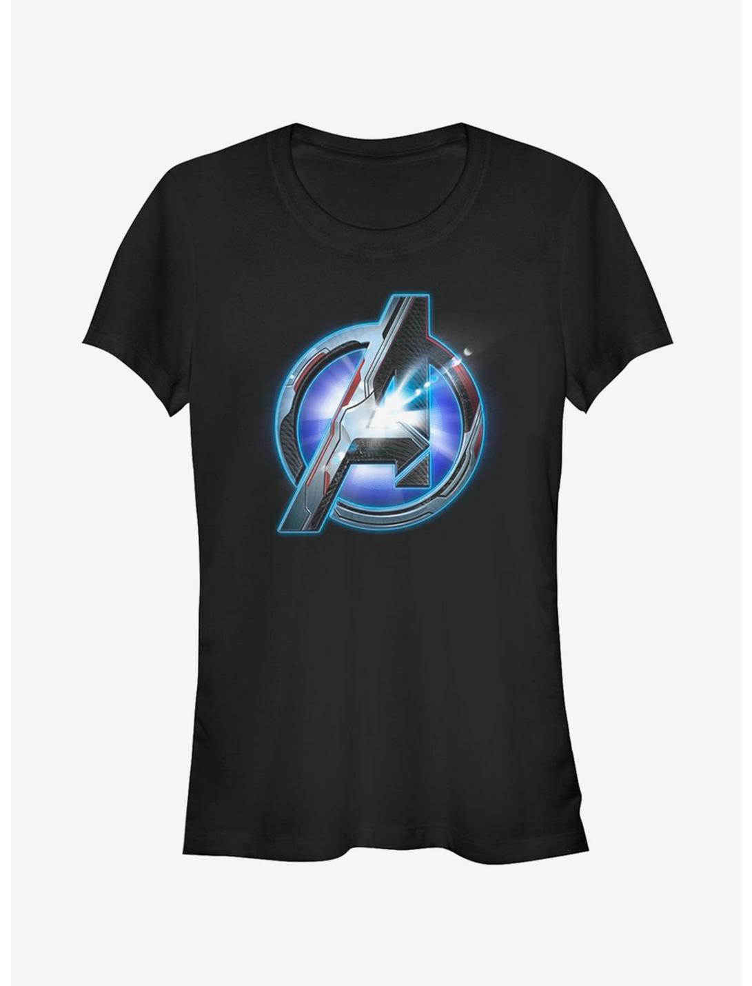 Marvel Avengers: Endgame Tech Logo Girls T-Shirt, BLACK, hi-res