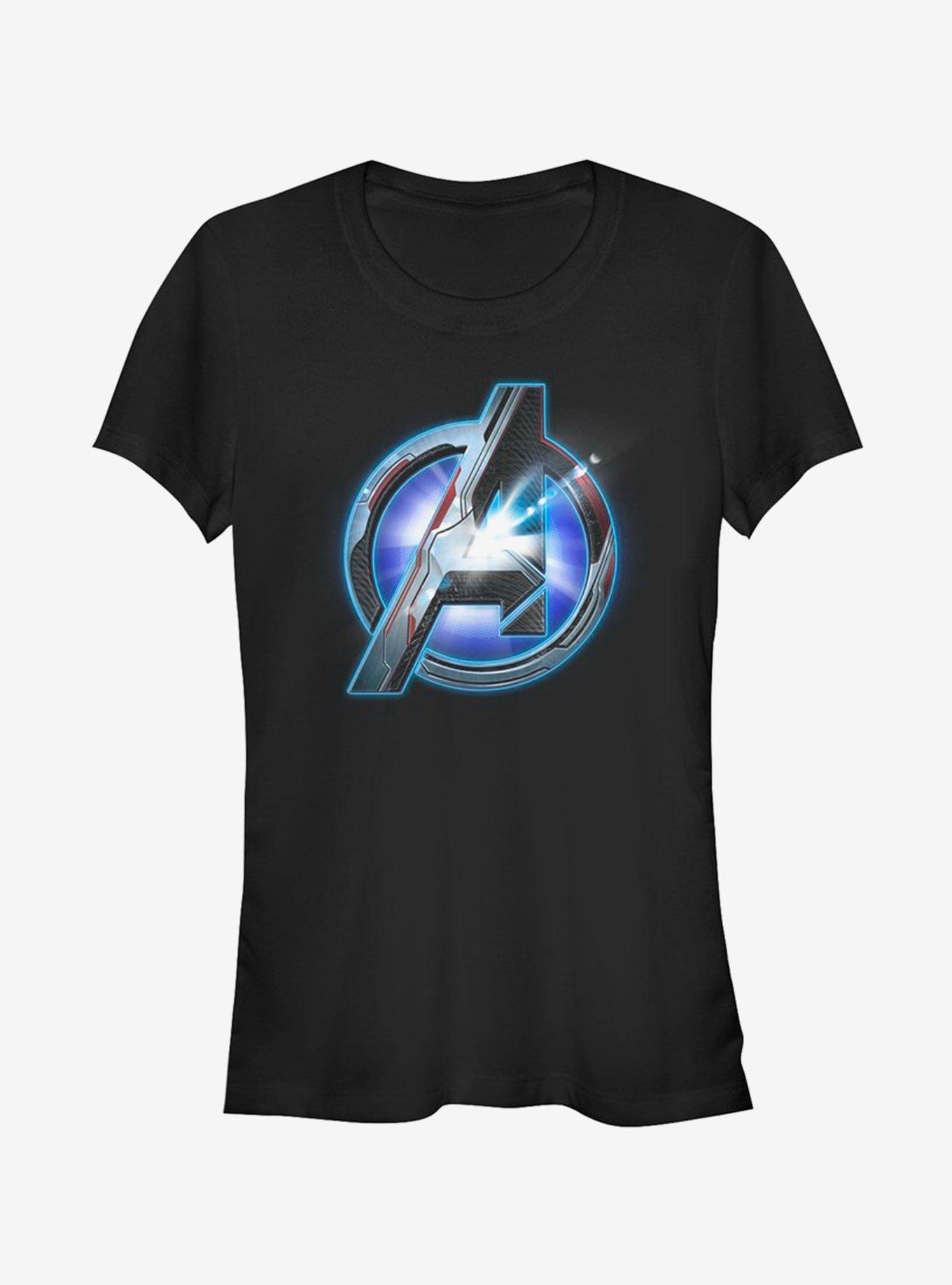 Marvel Avengers: Endgame Tech Logo Girls T-Shirt, BLACK, hi-res