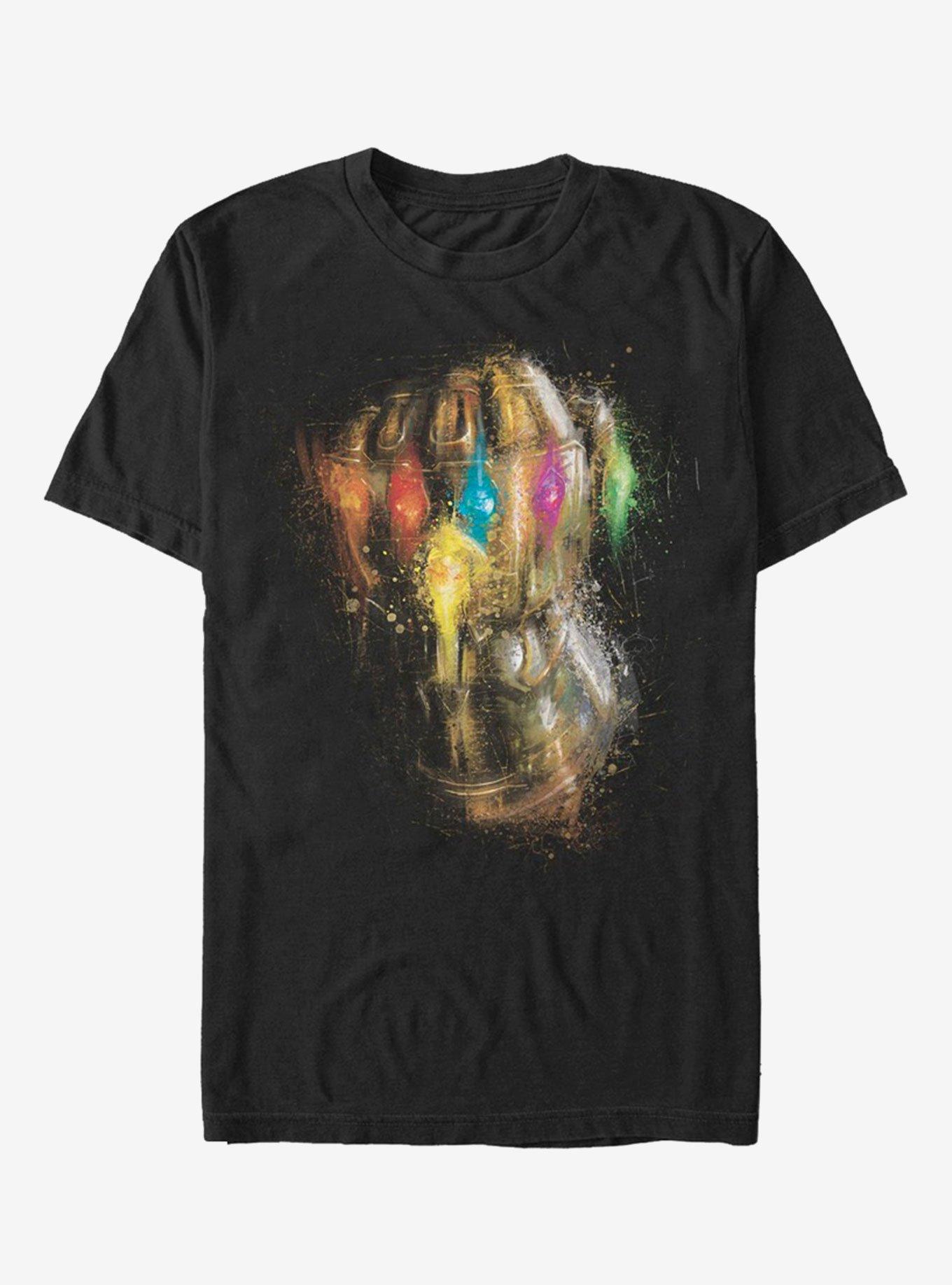 Marvel Avengers: Endgame Thanos Painting Glove T-Shirt, BLACK, hi-res