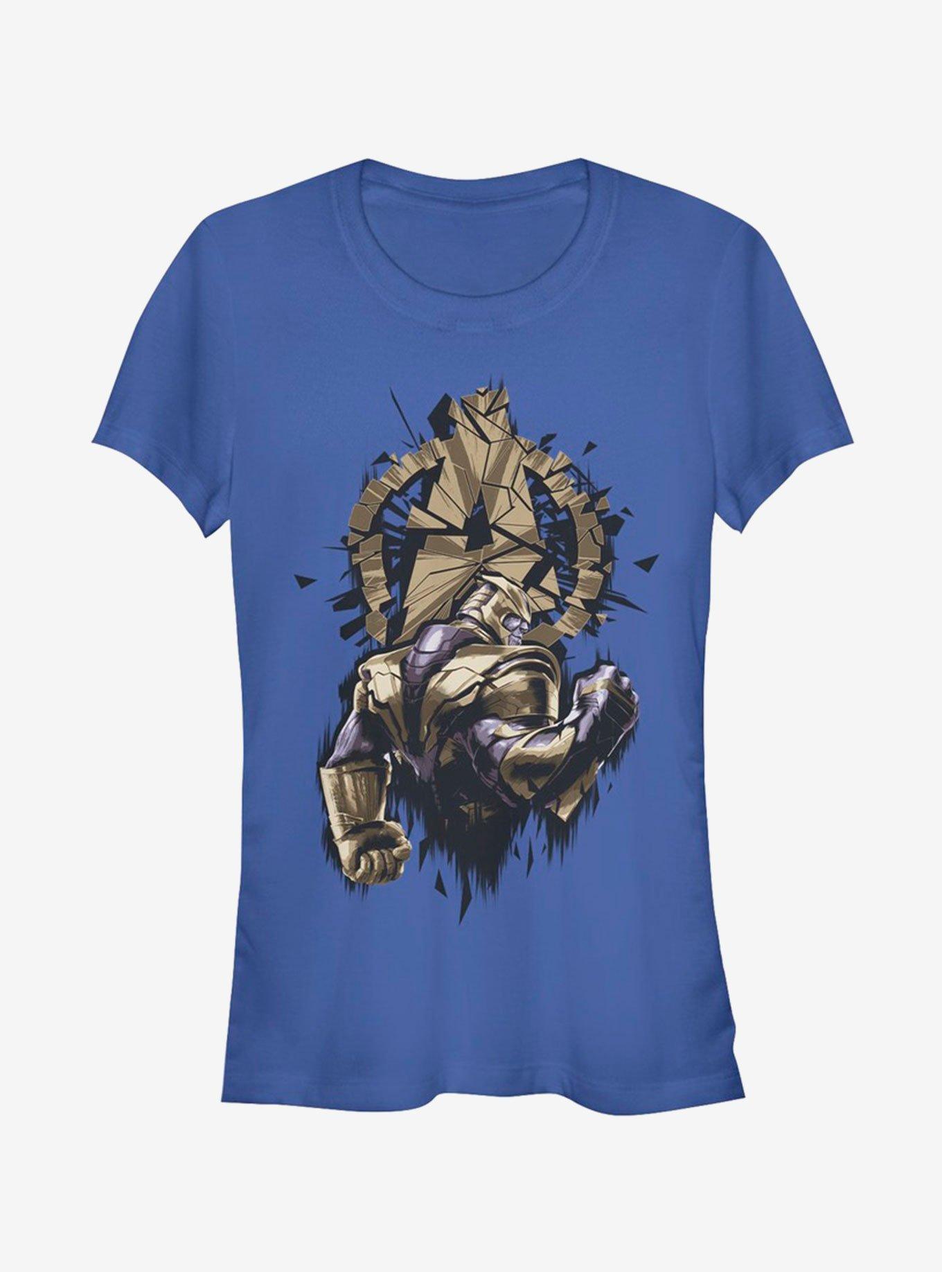 Marvel Avengers: Endgame Thanos Over Shoulder Girls T-Shirt, ROYAL, hi-res