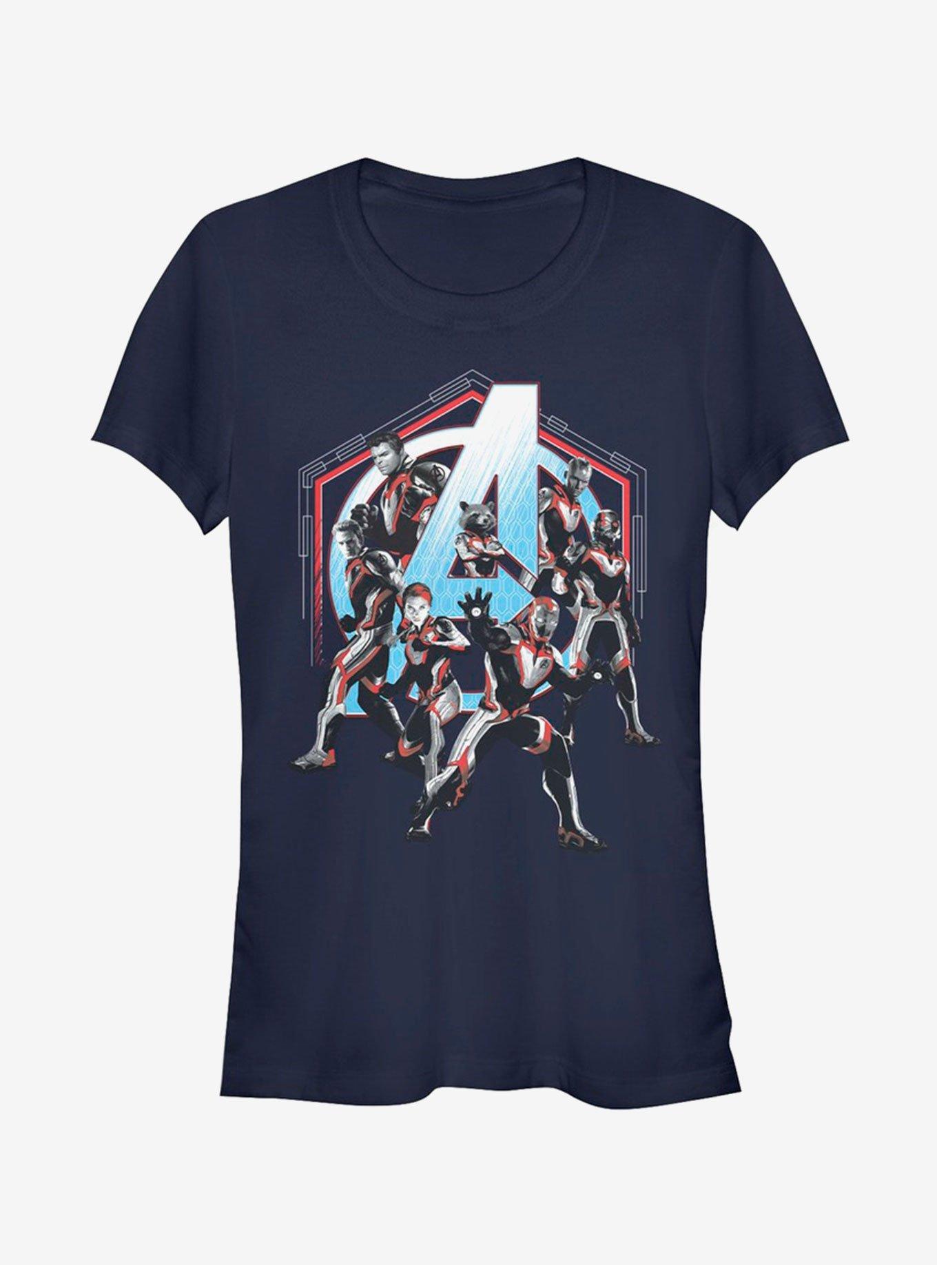 Marvel Avengers: Endgame Space Force Girls Navy Blue T-Shirt, , hi-res