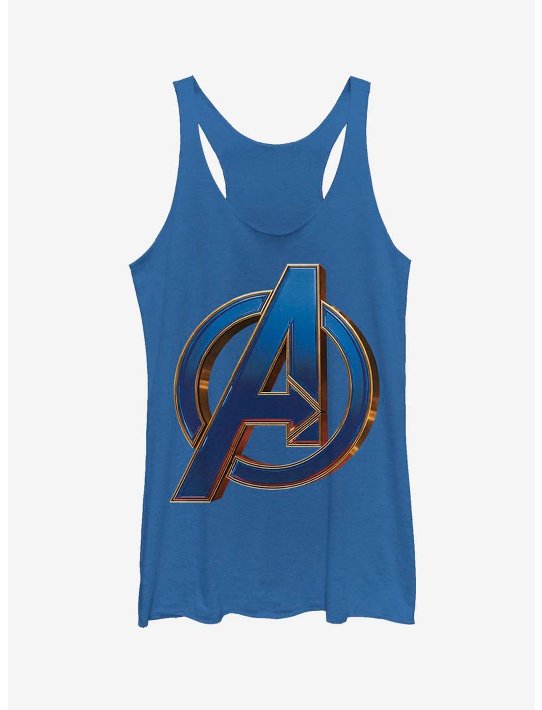 Marvel Avengers: Endgame Blue Logo Girls Royal Blue Tank Top, ROY HTR, hi-res