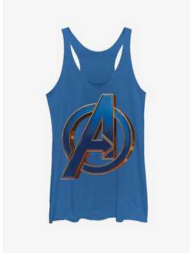 Marvel Avengers: Endgame Blue Logo Girls Royal Blue Tank Top, , hi-res