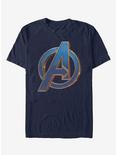 Marvel Avengers: Endgame Blue Logo Navy Blue T-Shirt, NAVY, hi-res