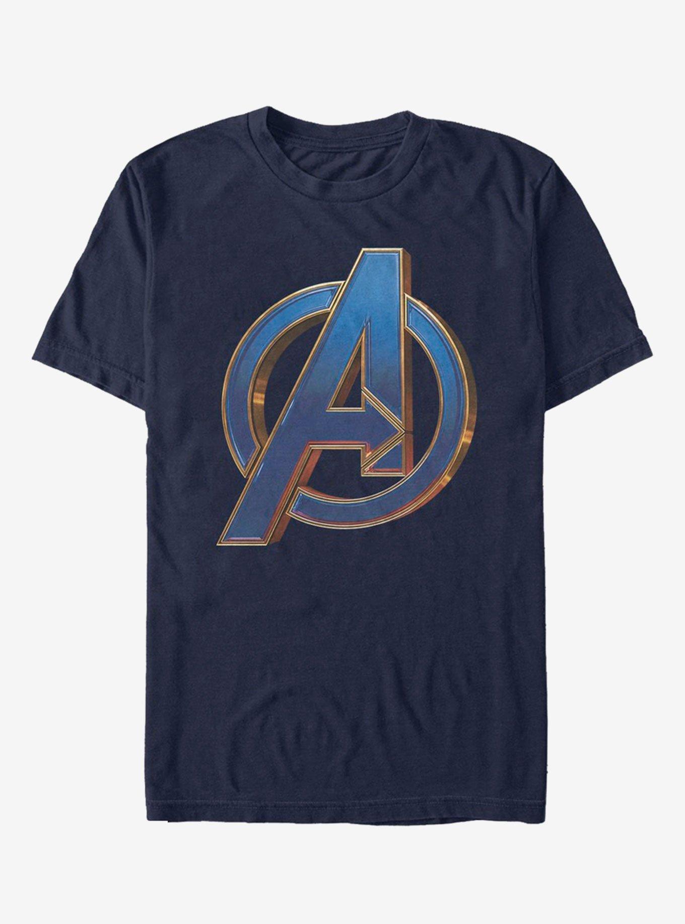 Marvel Avengers: Endgame Blue Logo Navy Blue T-Shirt - BLUE | Hot Topic