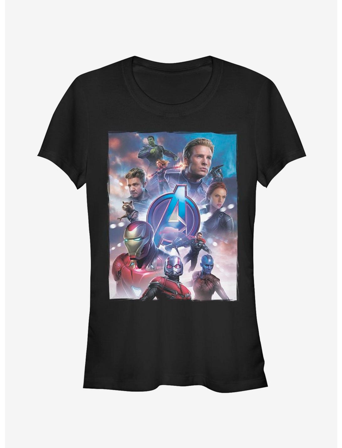 Marvel Avengers: Endgame Basic Poster Girls T-Shirt, BLACK, hi-res