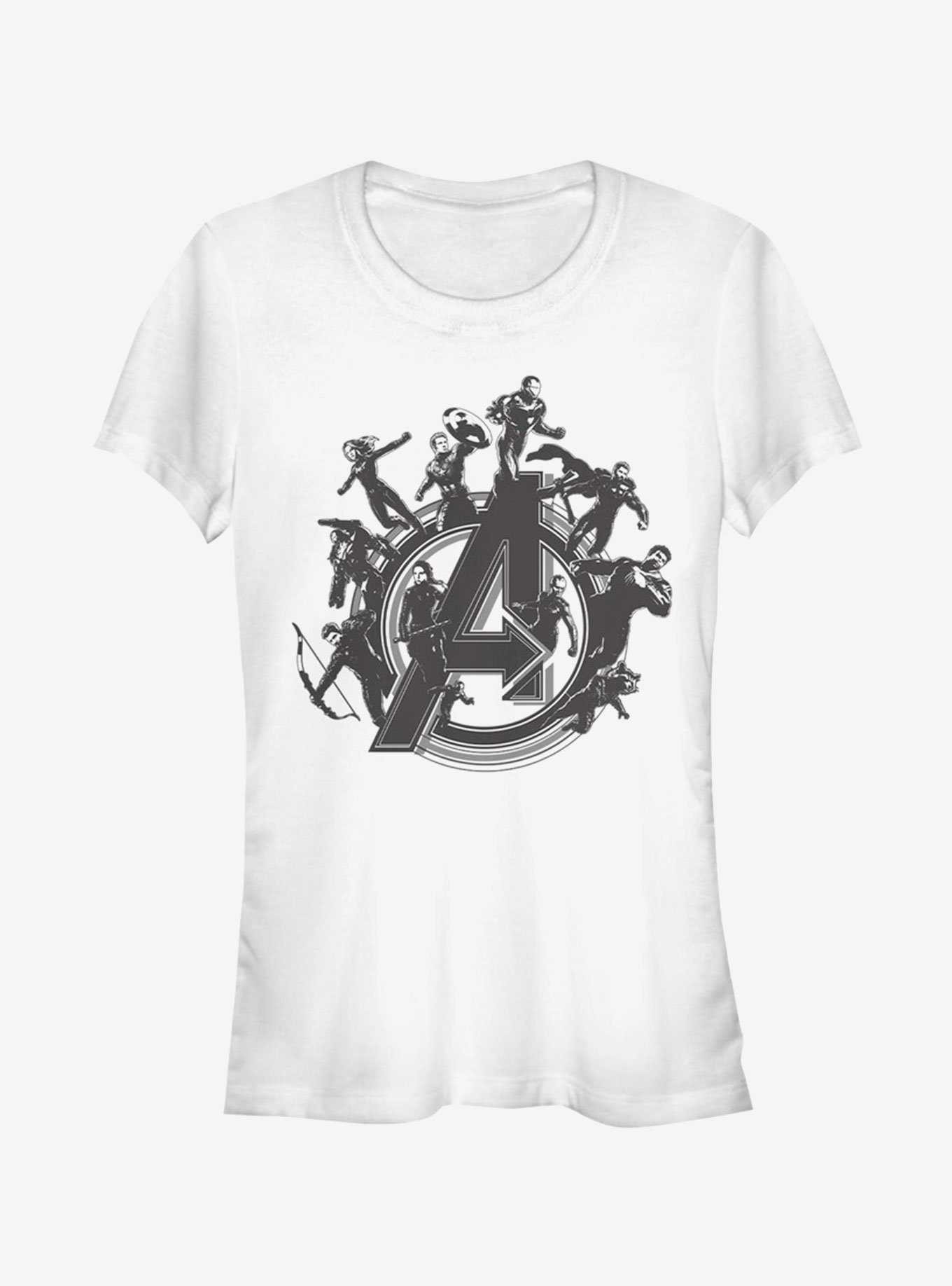 Marvel Avengers: Endgame Flying Heroes Girls White T-Shirt, , hi-res