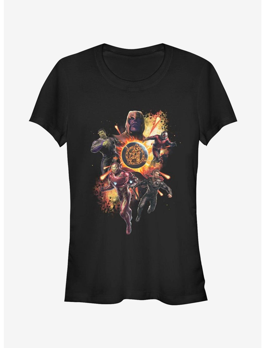Marvel Avengers: Endgame Planet Explosion Girls T-Shirt, BLACK, hi-res