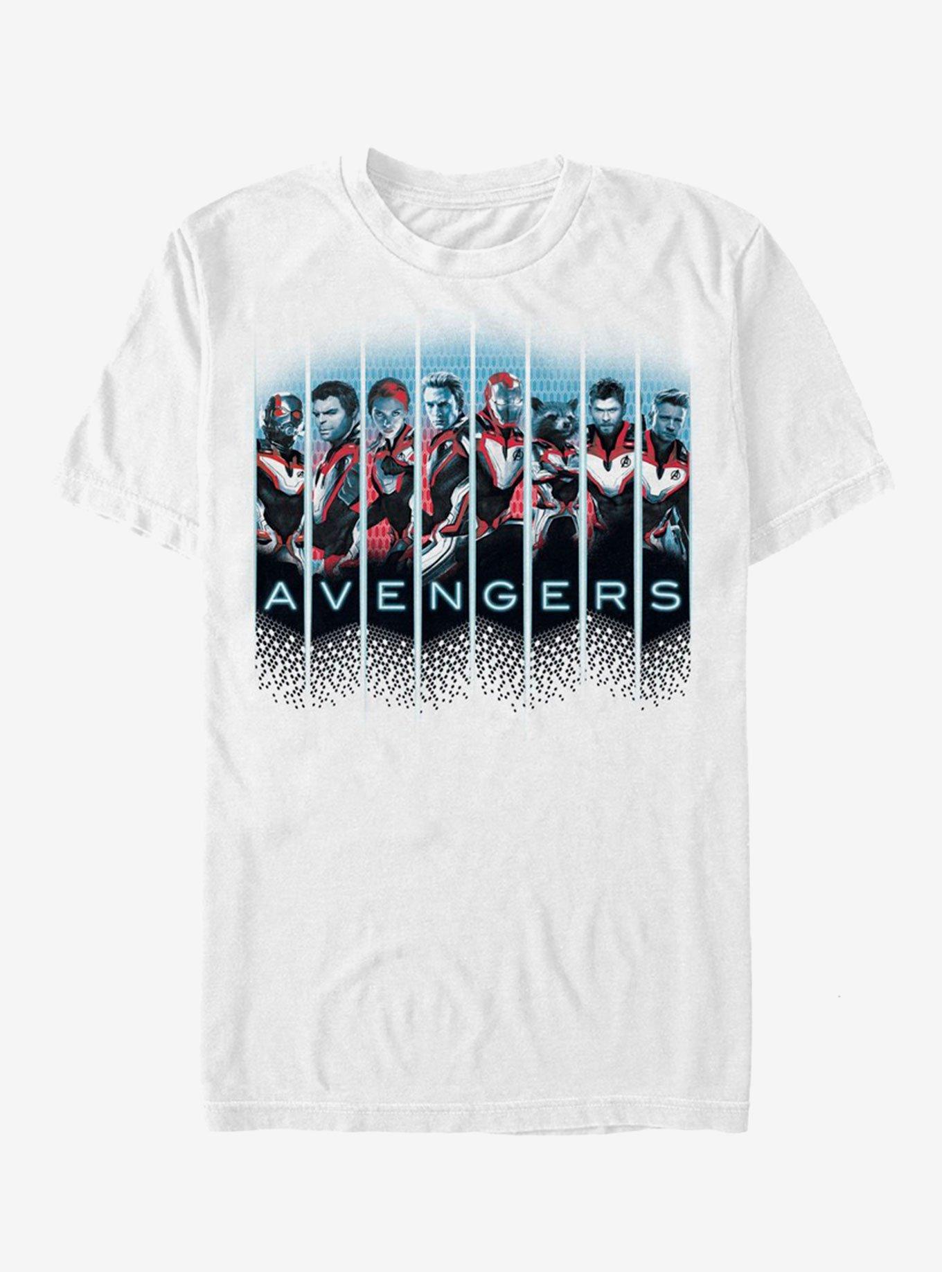 Marvel Avengers: Endgame Grid Panel White T-Shirt, , hi-res