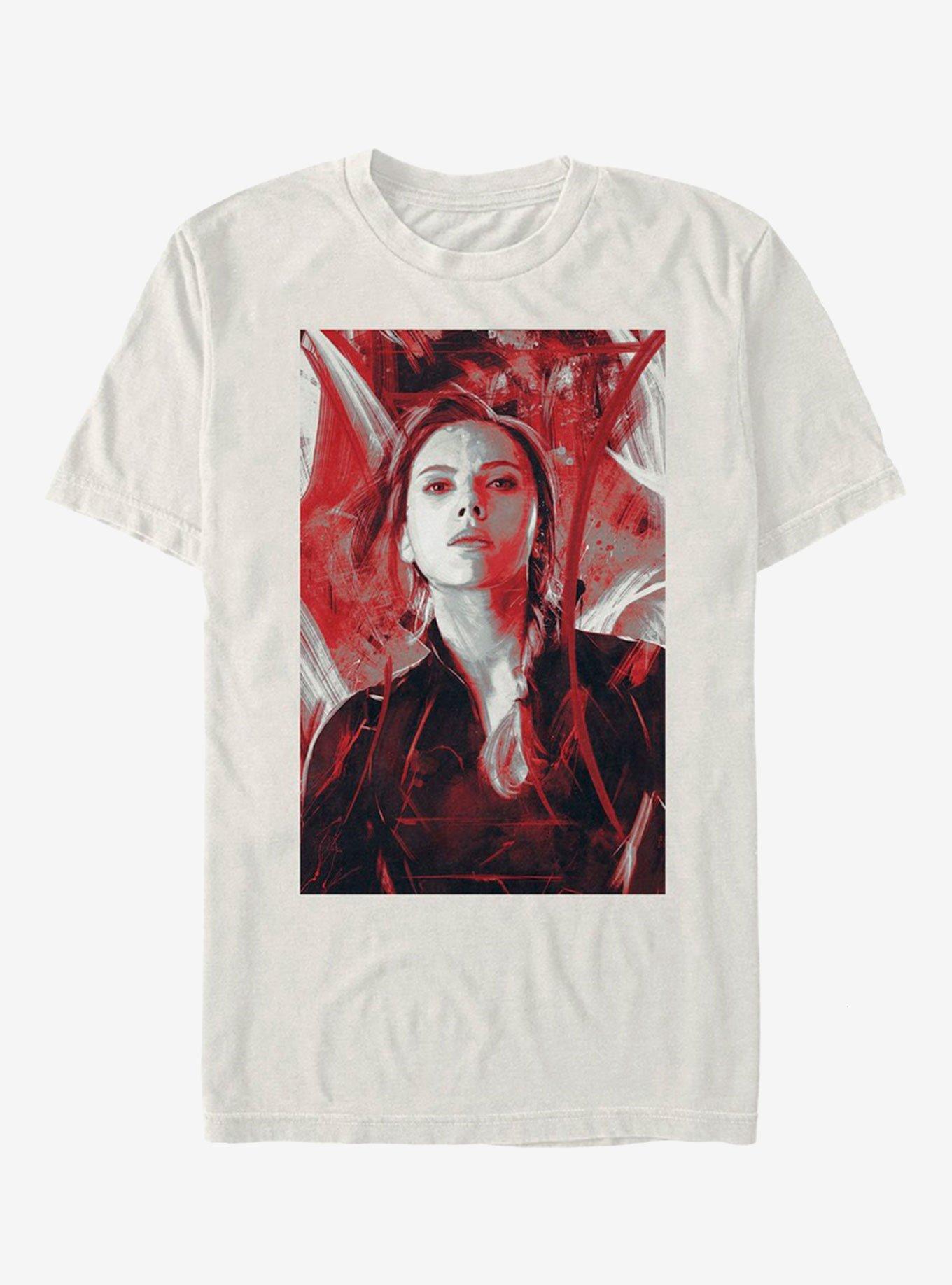 Marvel Avengers: Endgame Black Widow Red Painted T-Shirt, , hi-res