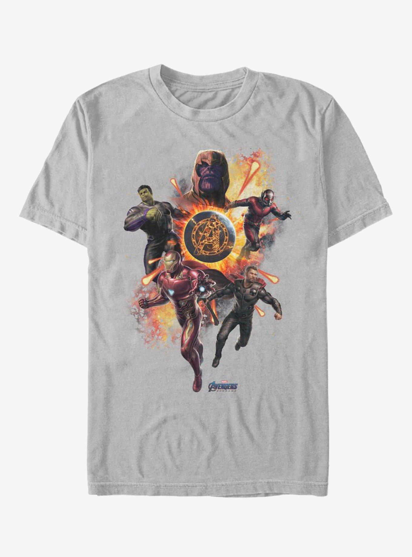 Marvel Avengers: Endgame Planet Explosion Silver T-Shirt, , hi-res