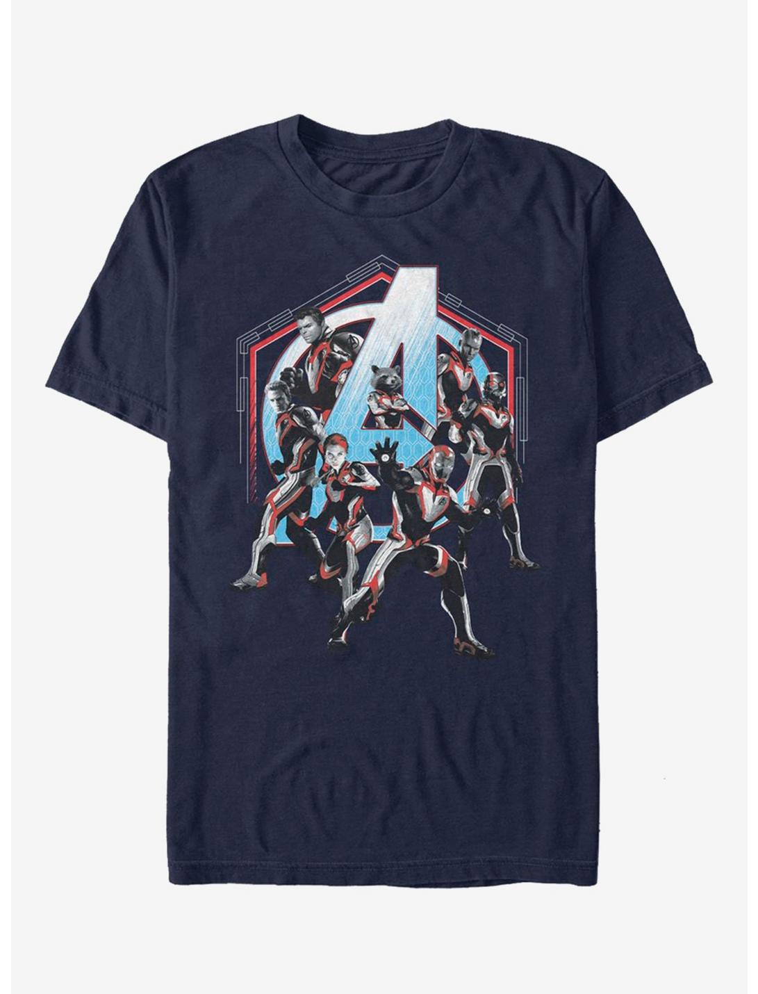 Marvel Avengers: Endgame Space Force Navy Blue T-Shirt, NAVY, hi-res