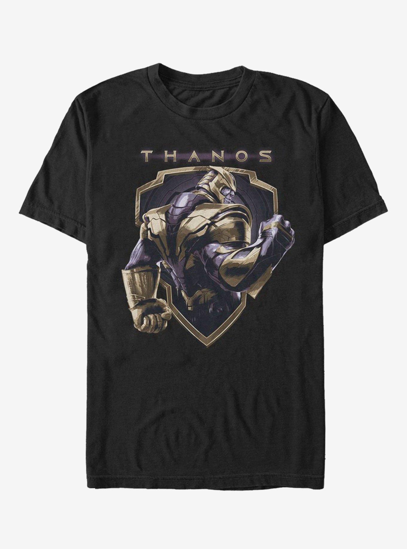 Marvel Avengers: Endgame Thanos Shield T-Shirt, BLACK, hi-res