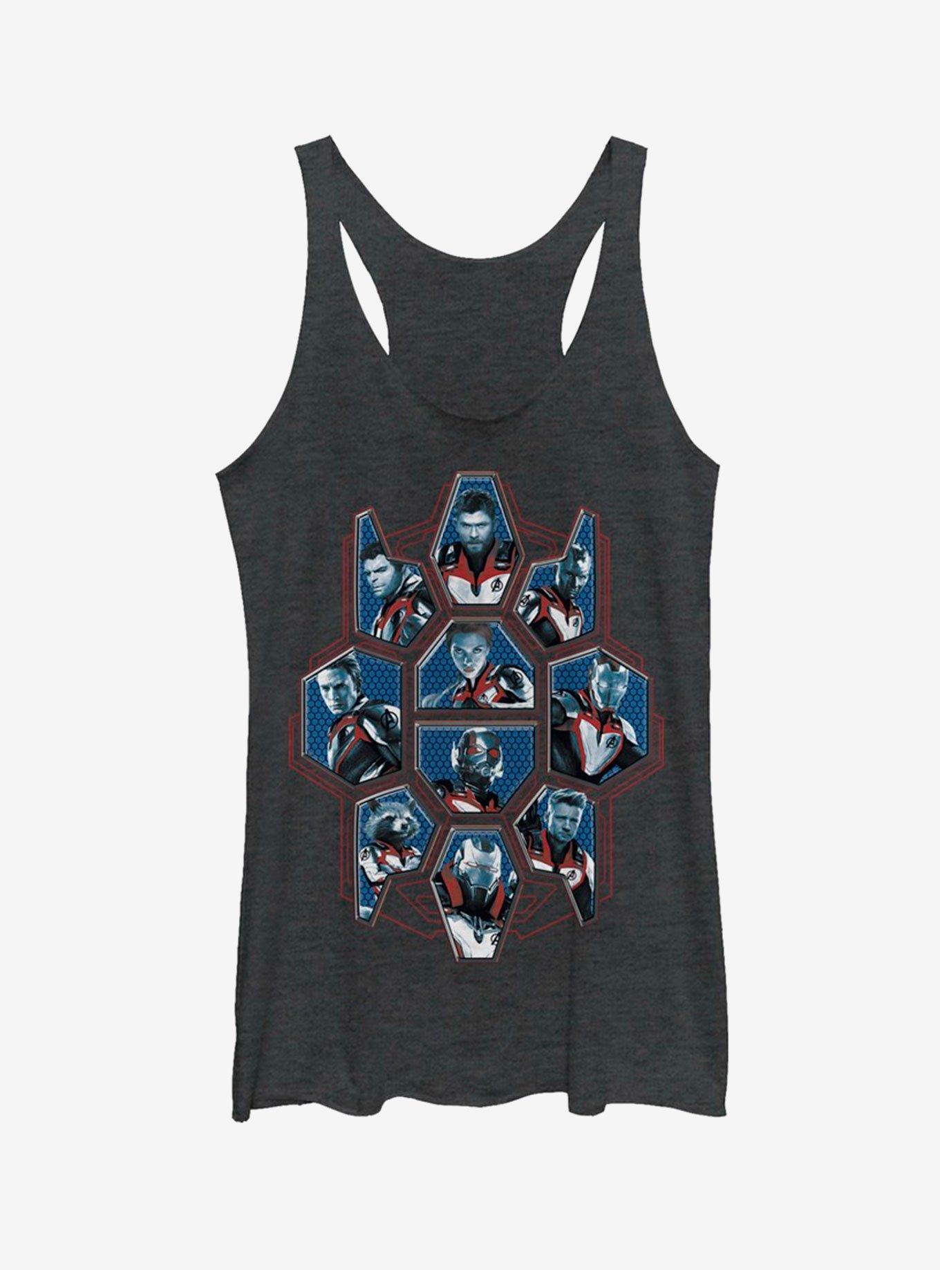 Marvel Avengers: Endgame Character Group Girls Heathered Tank Top, , hi-res