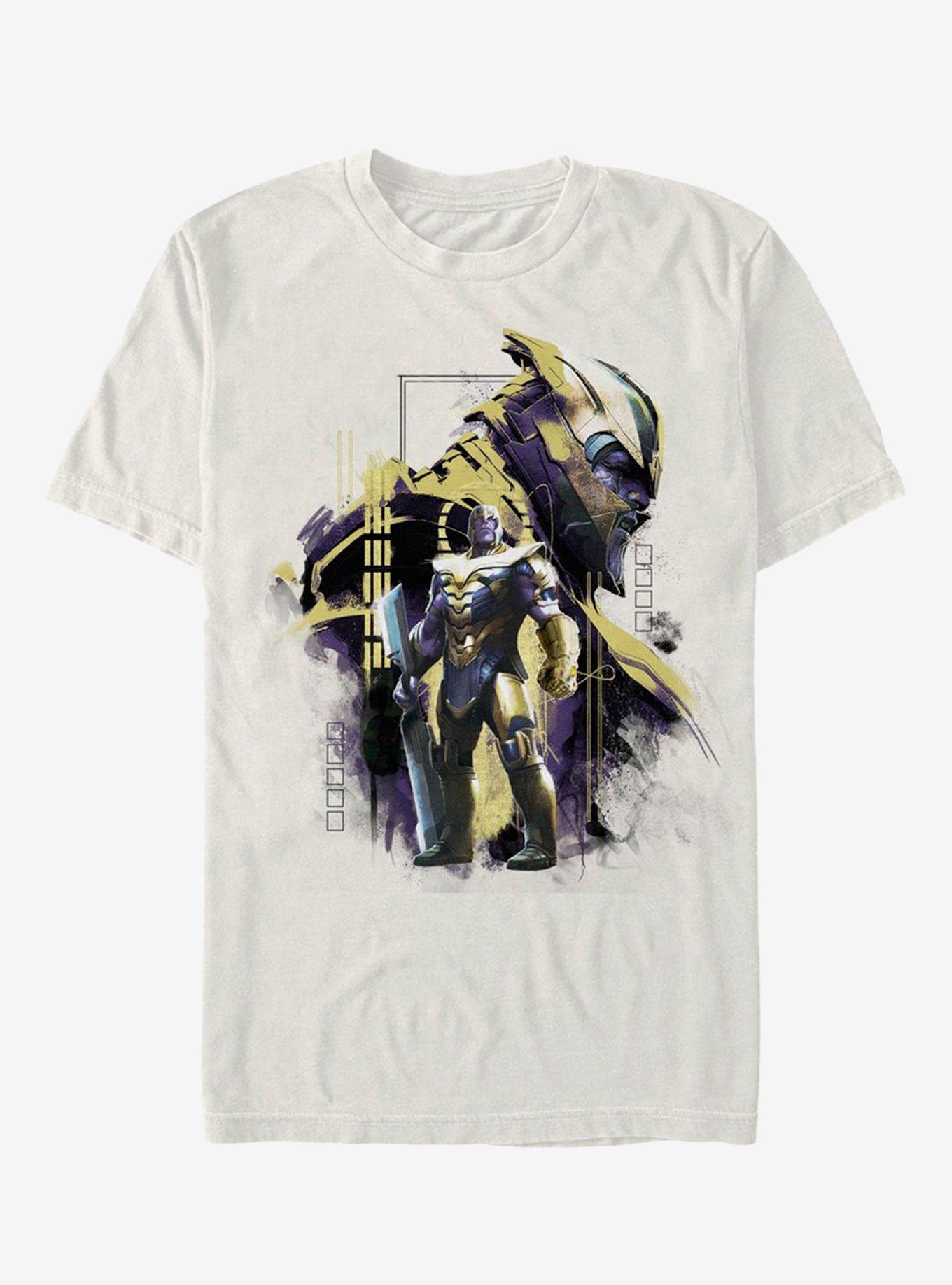 Marvel Avengers: Endgame Thanos Titan Frame Natural T-Shirt, NATURAL, hi-res