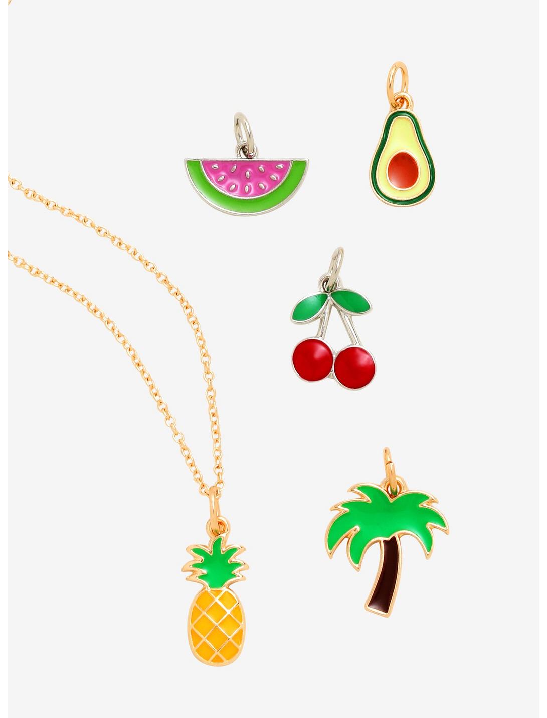 Mixed Fruits Interchangeable Charm Necklace - BoxLunch Exclusive, , hi-res