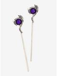 Dragon Purple Stone Hair Sticks - BoxLunch Exclusive, , hi-res